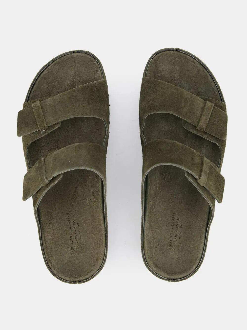 Agorà Green Suede Slides sold by Fashion Clinic product image thumbnail 4