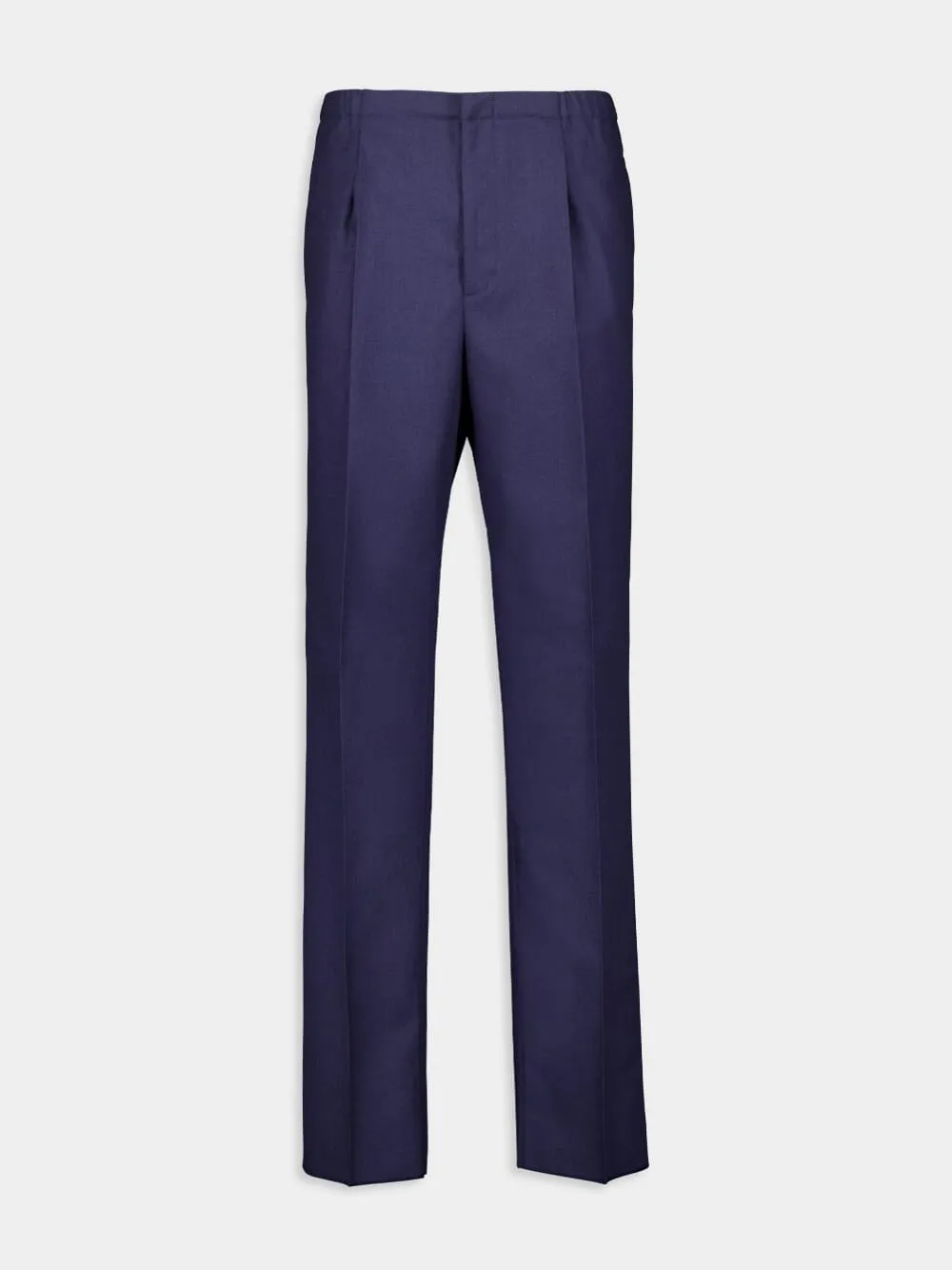 Blue Wool Tailored Trousers sold by Fashion Clinic