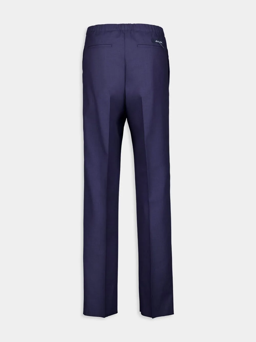Blue Wool Tailored Trousers sold by Fashion Clinic product image thumbnail 3
