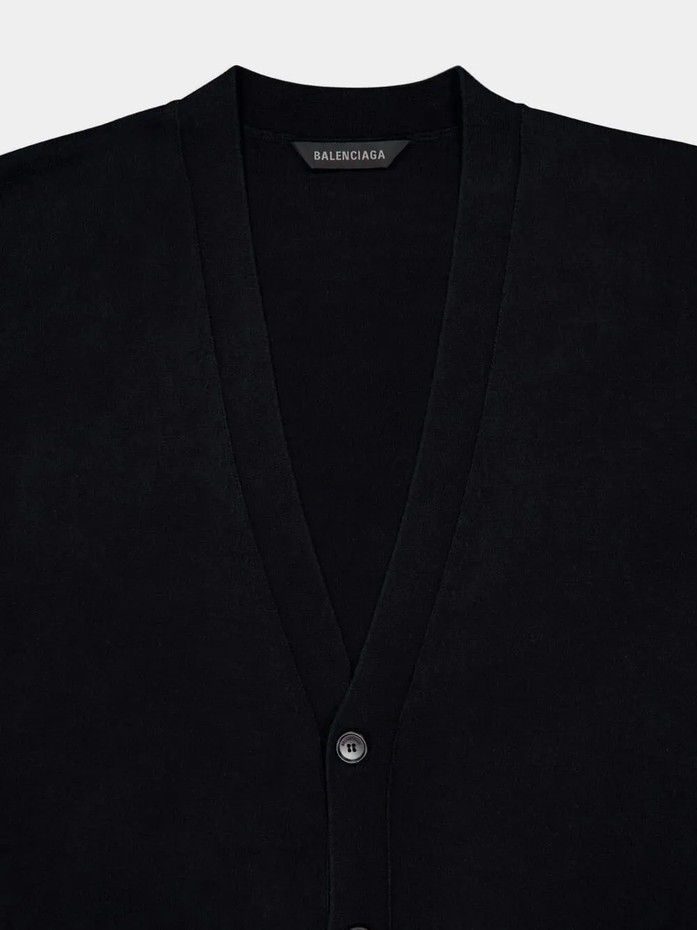 Black Cotton Cardigan sold by Fashion Clinic product image thumbnail 3