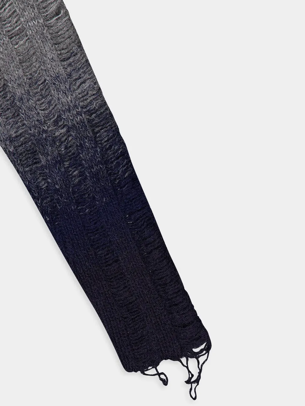 Distressed Mohair Gradient-Effect Cardigan sold by Fashion Clinic product image thumbnail 5