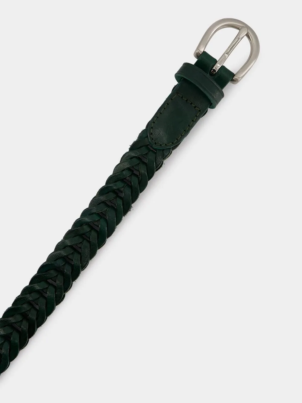 Handwoven Forest Green Belt sold by Fashion Clinic product image thumbnail 2
