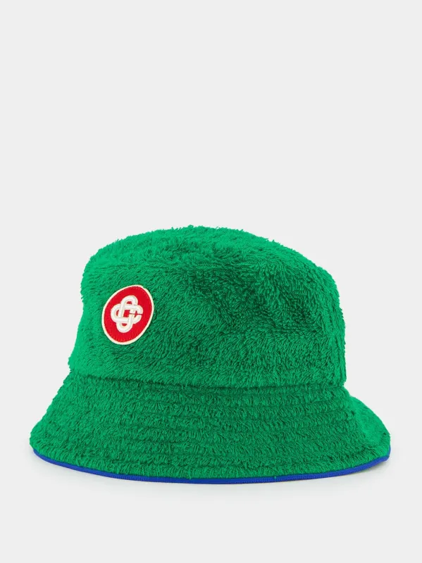 Green Towelling Bucket Hat sold by Fashion Clinic