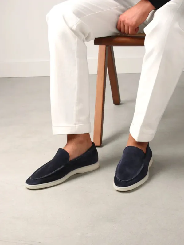 Navy Yacht Loafers sold by Fashion Clinic