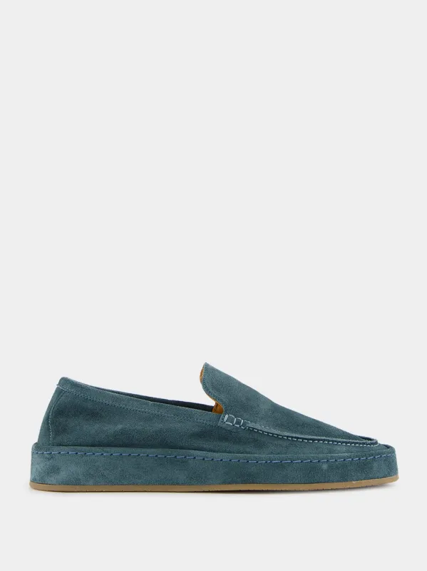 Petrol Blue Voyager Loafers sold by Fashion Clinic