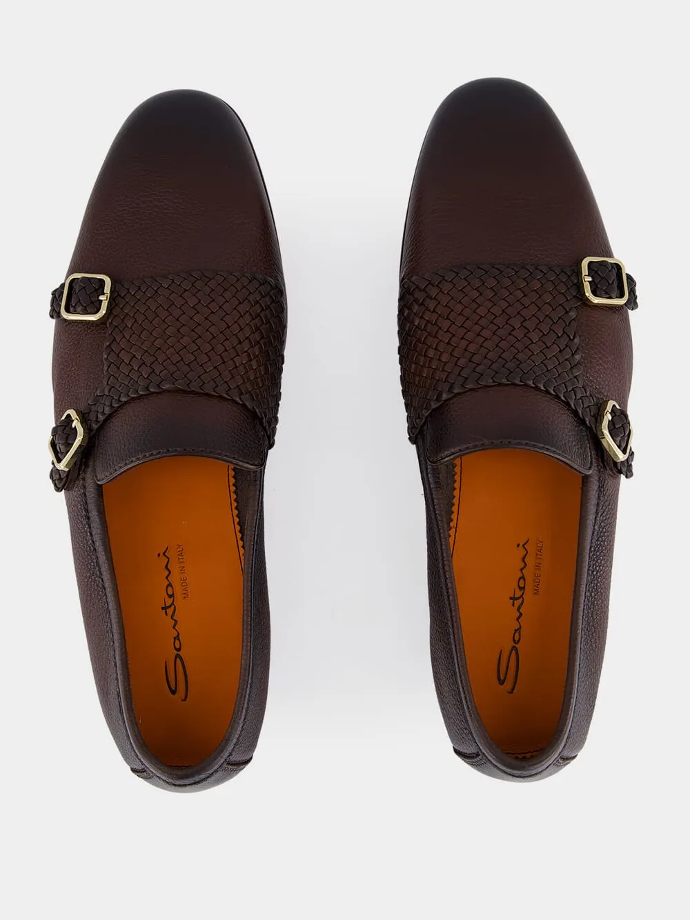 Carlos Leather Double-Buckle Loafer sold by Fashion Clinic product image thumbnail 4