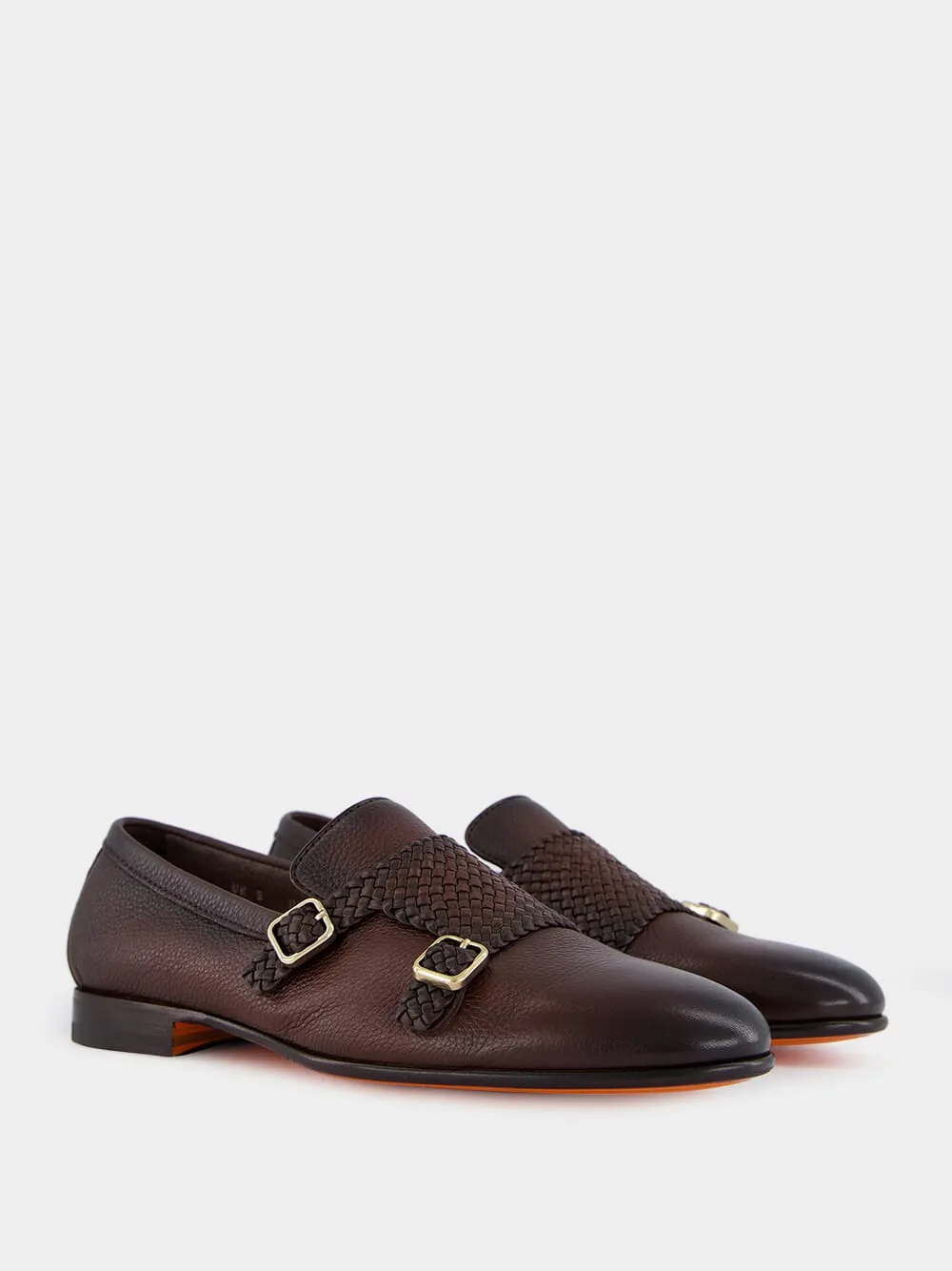 Carlos Leather Double-Buckle Loafer sold by Fashion Clinic product image thumbnail 3