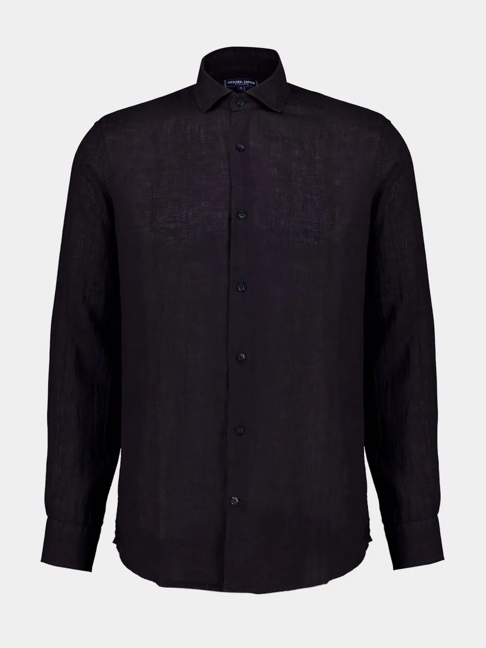 Antonio Black Linen Shirt sold by Fashion Clinic