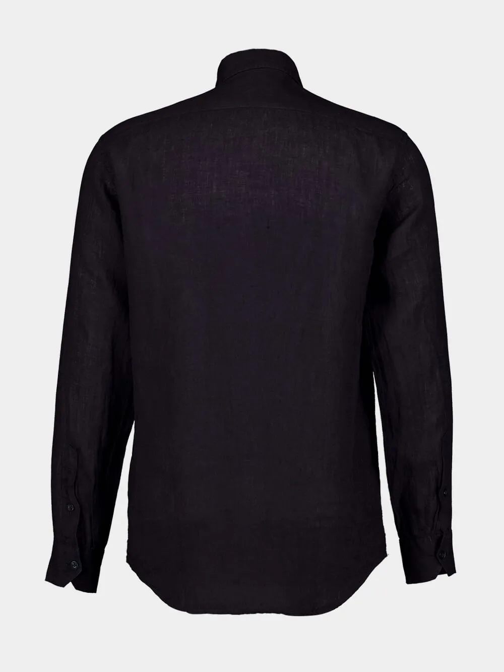 Antonio Black Linen Shirt sold by Fashion Clinic product image thumbnail 3