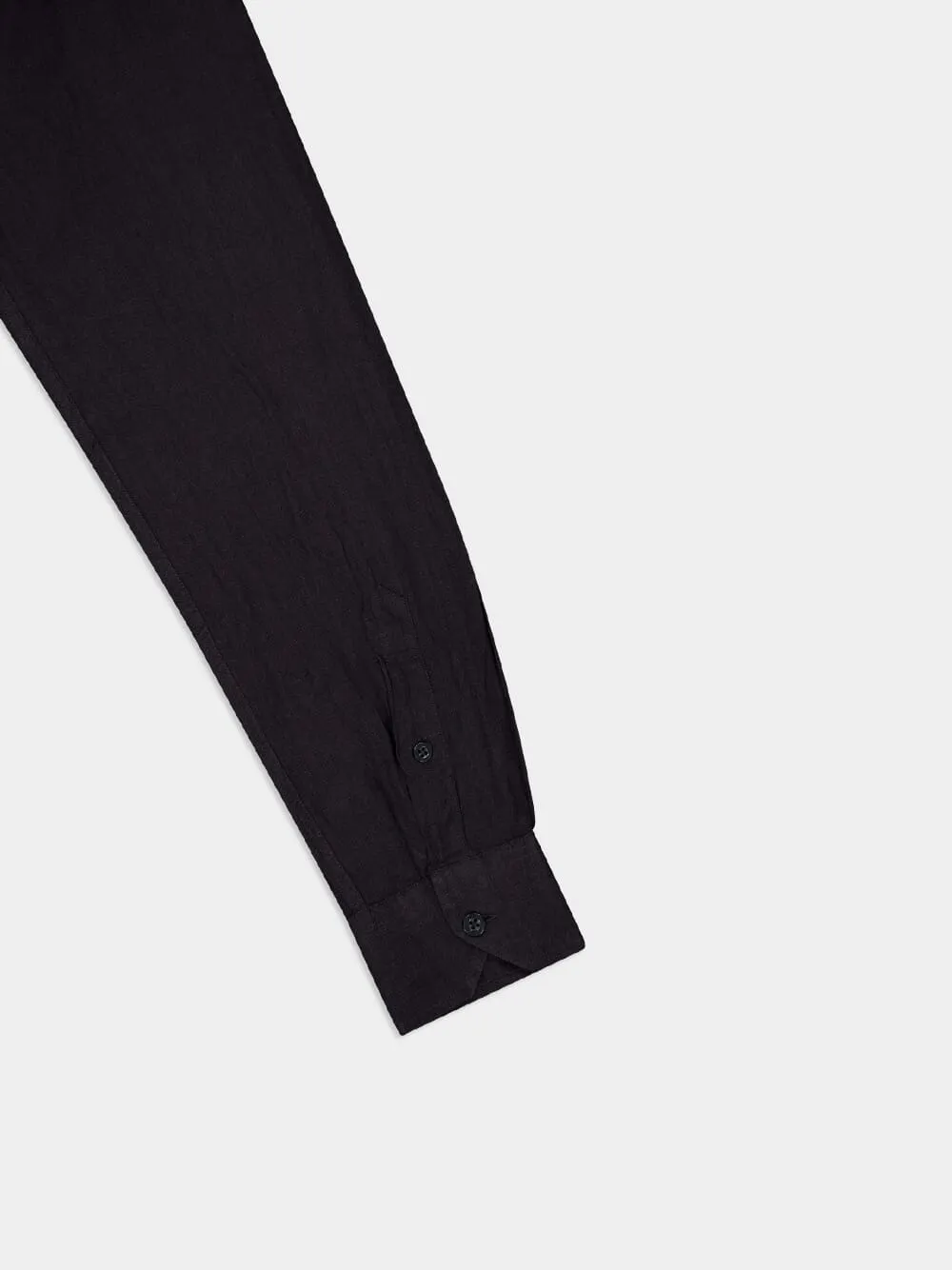 Antonio Black Linen Shirt sold by Fashion Clinic product image thumbnail 5