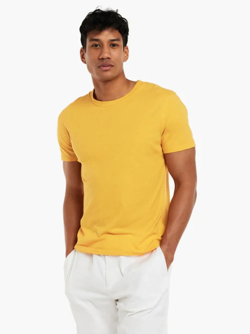 Papaya Linen Jersey T-Shirt sold by Fashion Clinic product image thumbnail 2