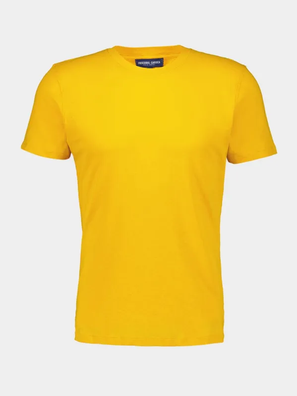 Papaya Linen Jersey T-Shirt sold by Fashion Clinic