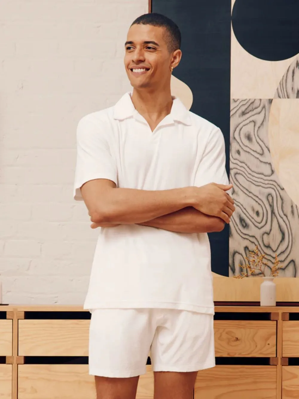 Ivory Terry Cotton Polo sold by Fashion Clinic