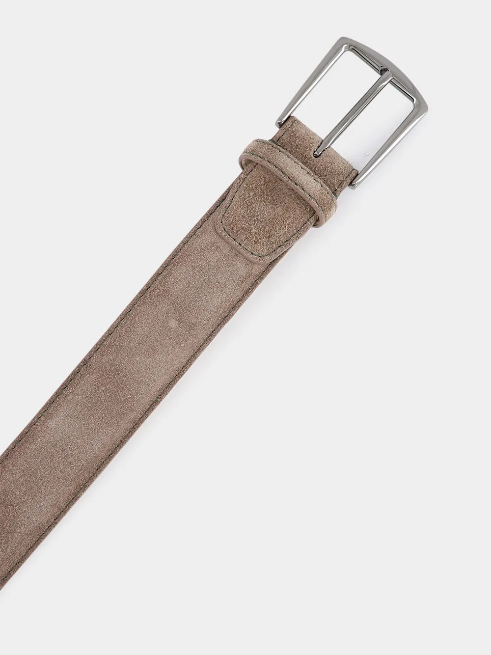Ash Grey Suede Leather Belt sold by Fashion Clinic product image thumbnail 2
