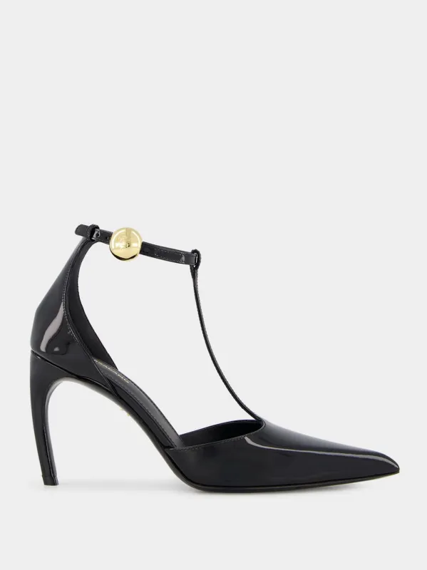 Patent T-Strap Pumps sold by Fashion Clinic