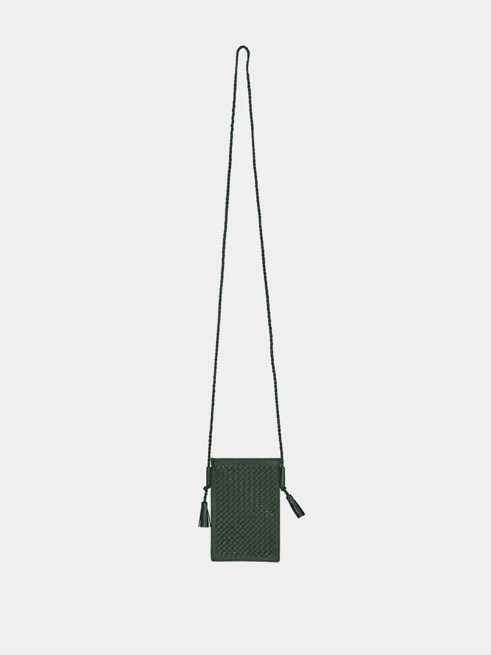 Green Pic Pocket Leather Bag sold by Fashion Clinic product image thumbnail 2