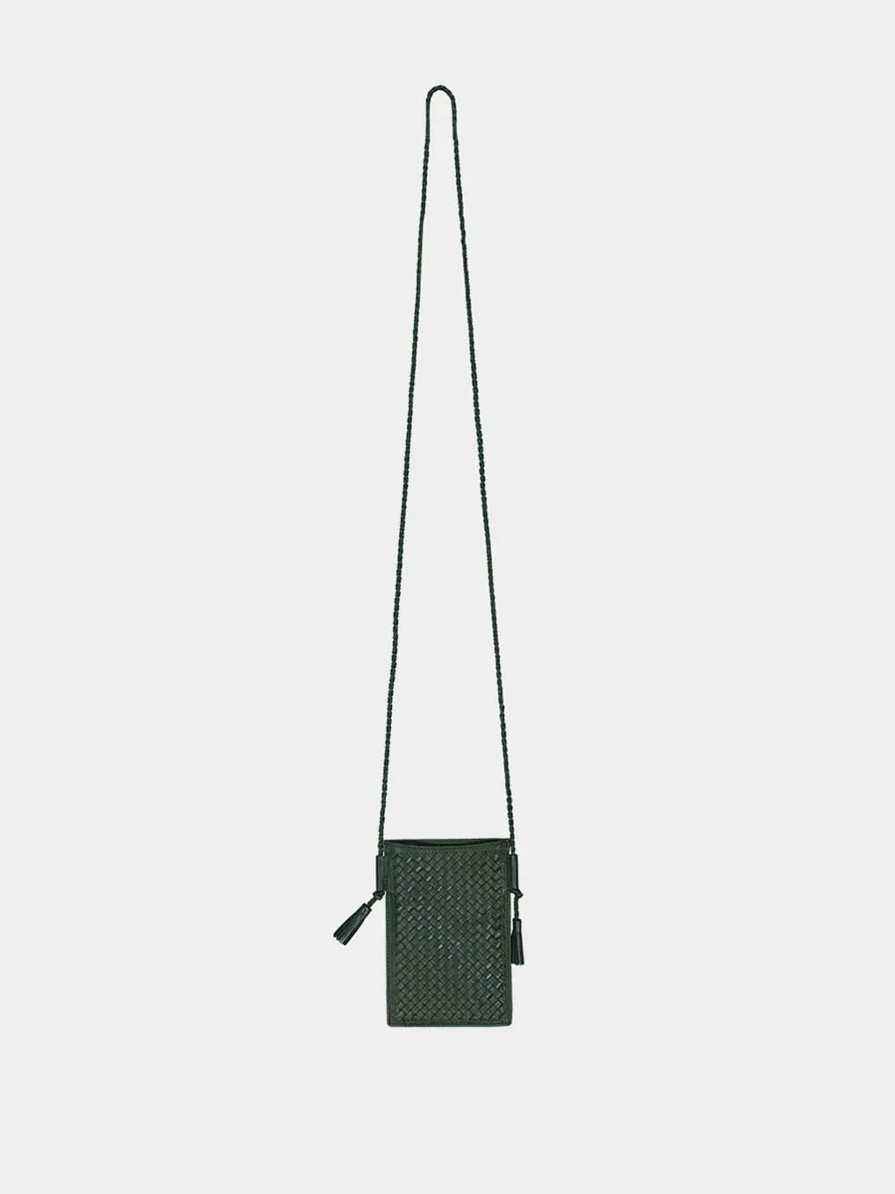 Green Pic Pocket Leather Bag sold by Fashion Clinic