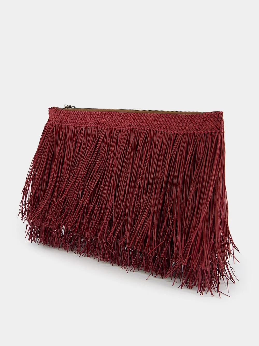 Fringed Leather Pouch sold by Fashion Clinic product image thumbnail 4