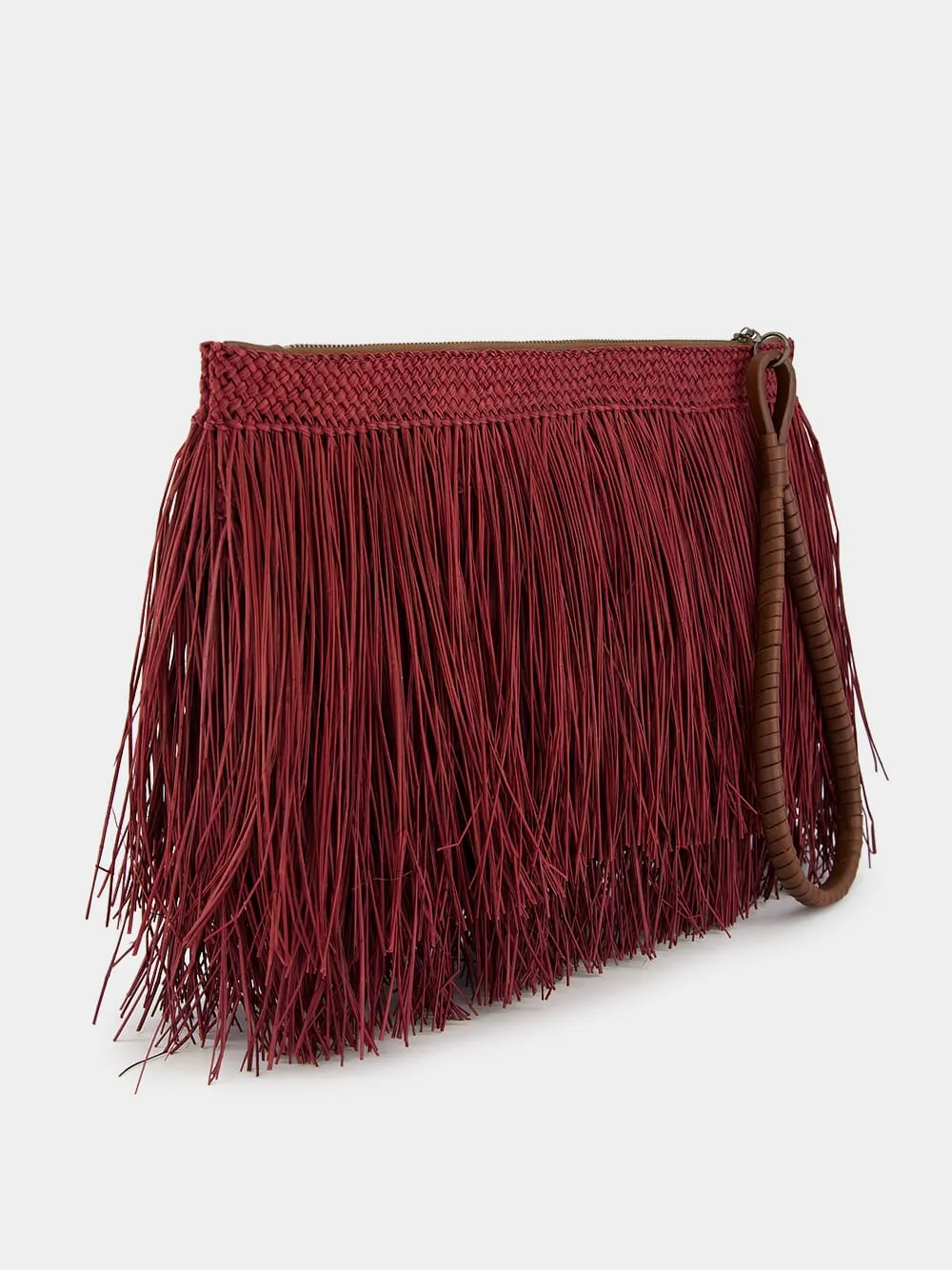 Fringed Leather Pouch sold by Fashion Clinic product image thumbnail 2
