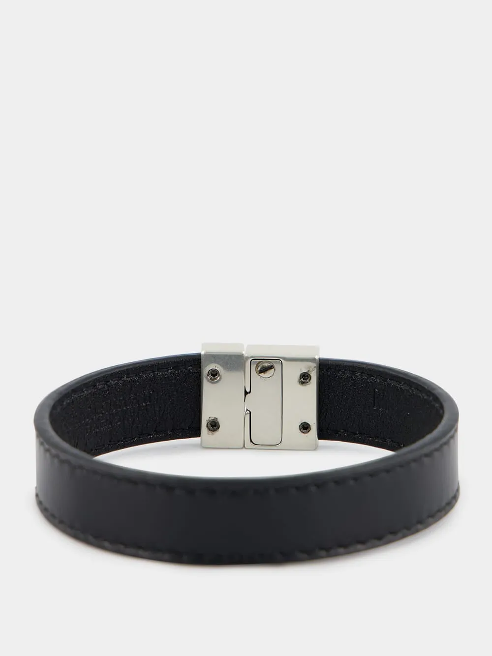 Engraved Logo Leather Bracelet sold by Fashion Clinic product image thumbnail 2