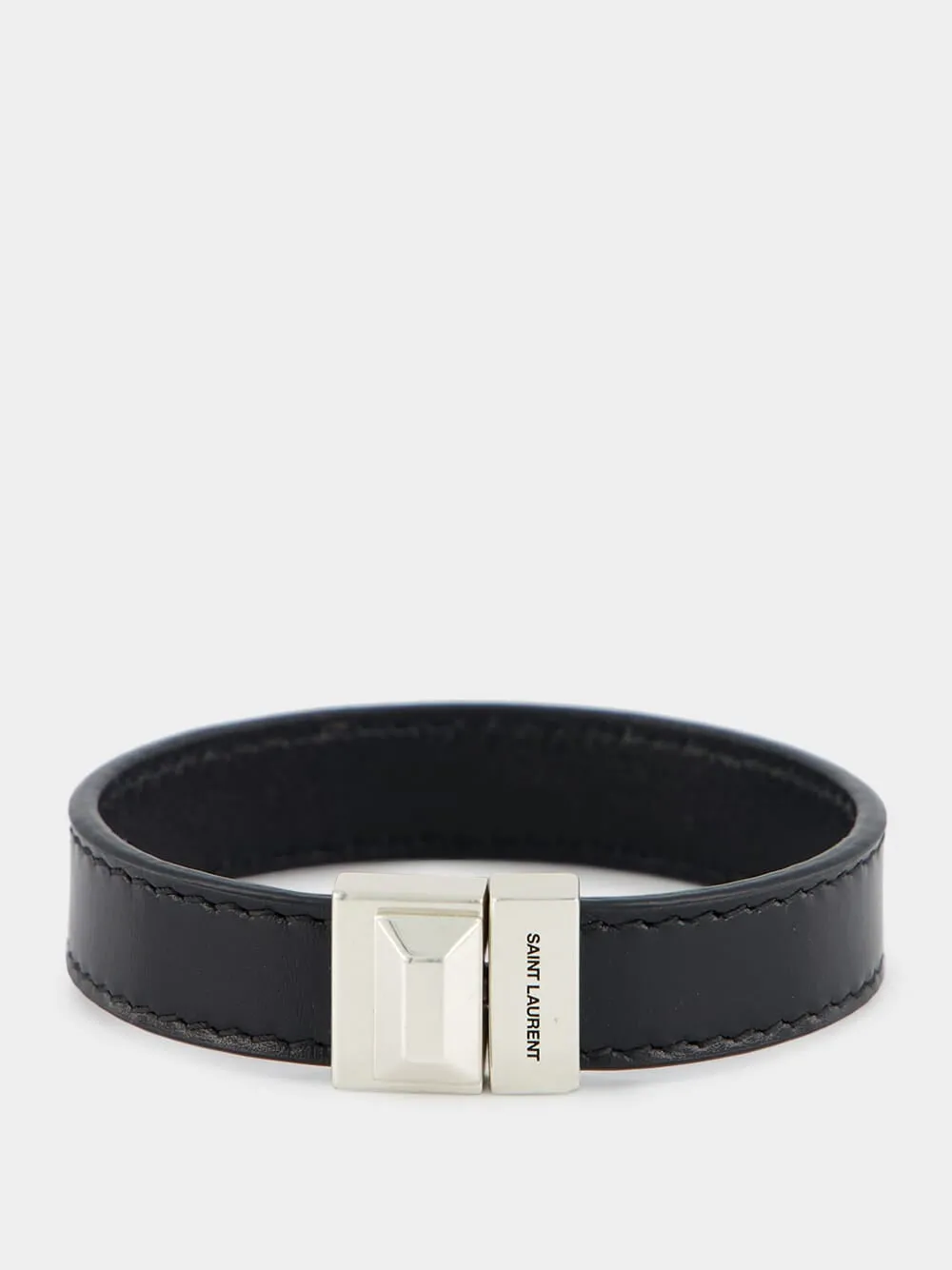 Engraved Logo Leather Bracelet sold by Fashion Clinic