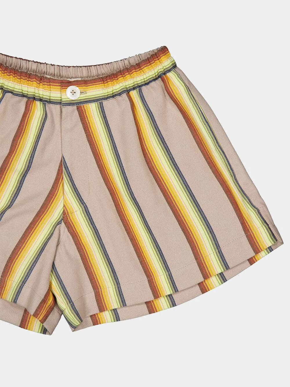 Striped Cropped Shorts sold by Fashion Clinic product image thumbnail 3