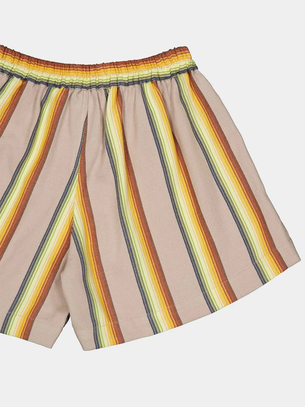 Striped Cropped Shorts sold by Fashion Clinic product image thumbnail 4