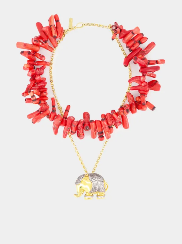 Anacapri Elephant Necklace sold by Fashion Clinic