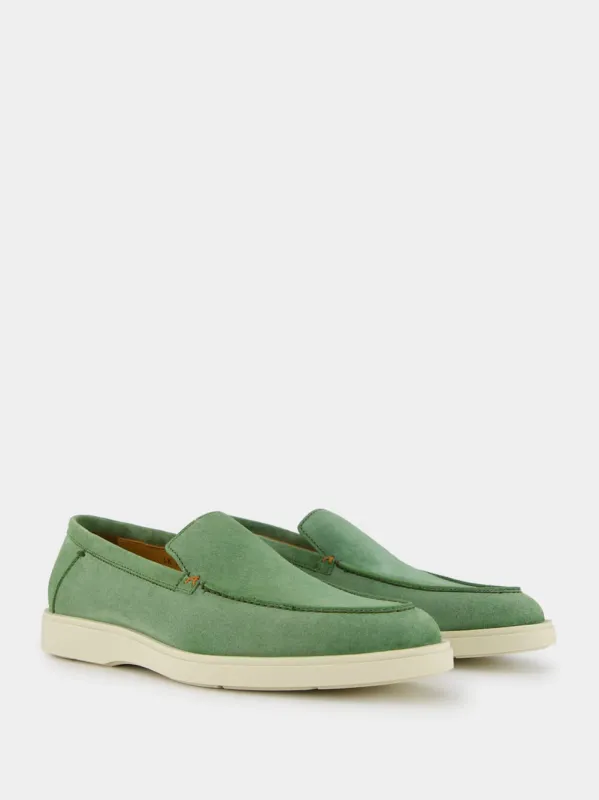 Green Nubuck Loafers sold by Fashion Clinic