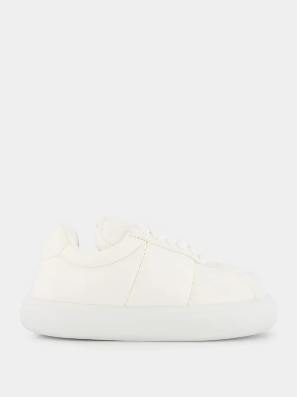 White Leather Bigfoot 2.0 Sneaker made by Marni