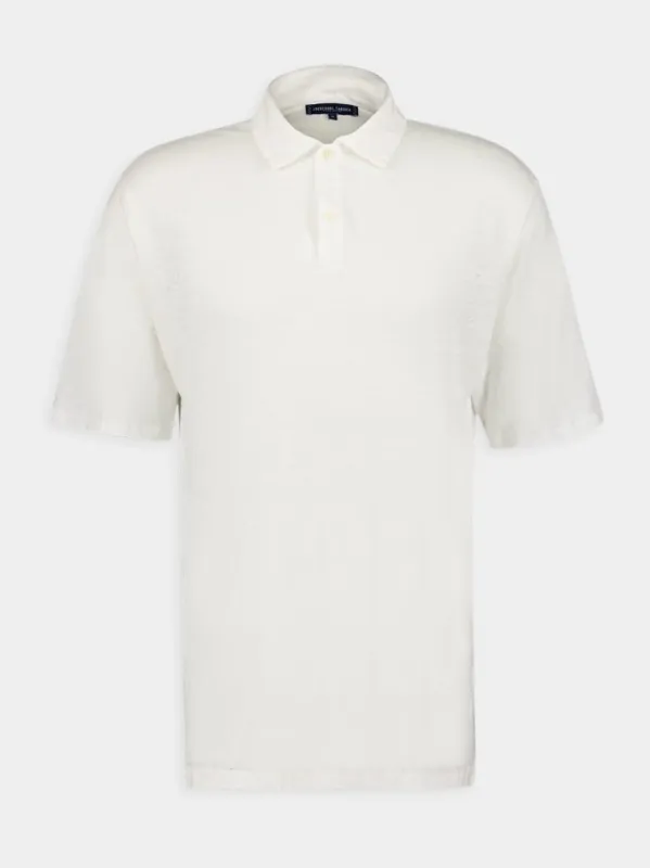 Mello Linen Polo Shirt sold by Fashion Clinic