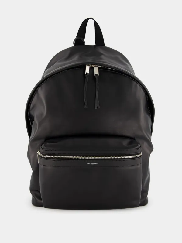 City Matte Leather Backpack made by Fashion Clinic