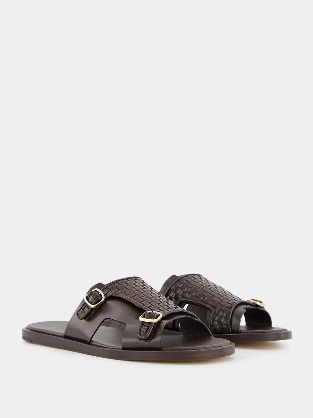 Woven Leather Sandals sold by Fashion Clinic product image thumbnail 3