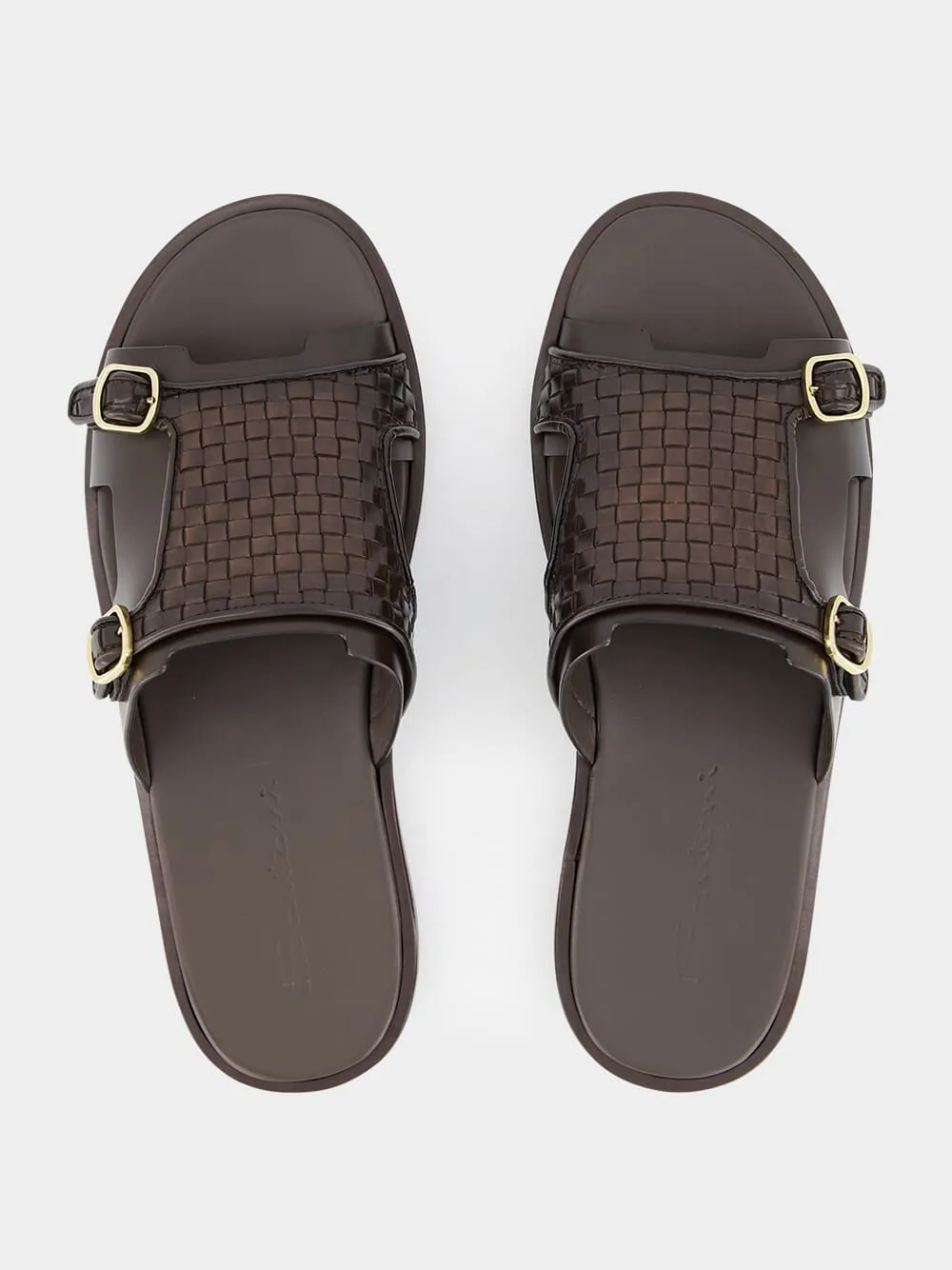 Woven Leather Sandals sold by Fashion Clinic product image thumbnail 4