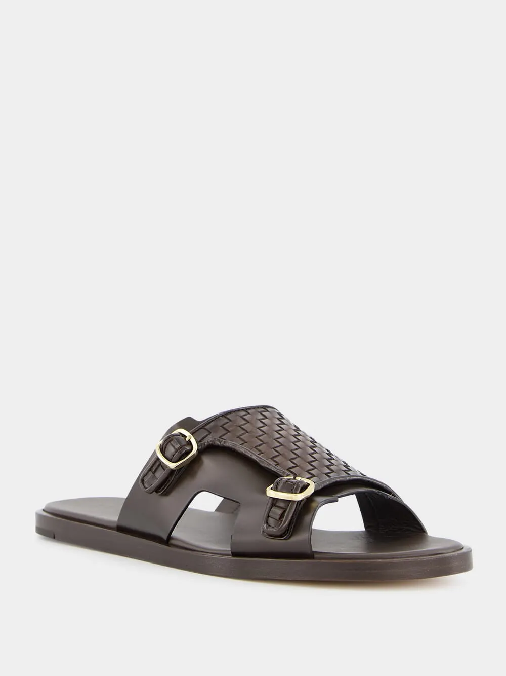 Woven Leather Sandals sold by Fashion Clinic product image thumbnail 2