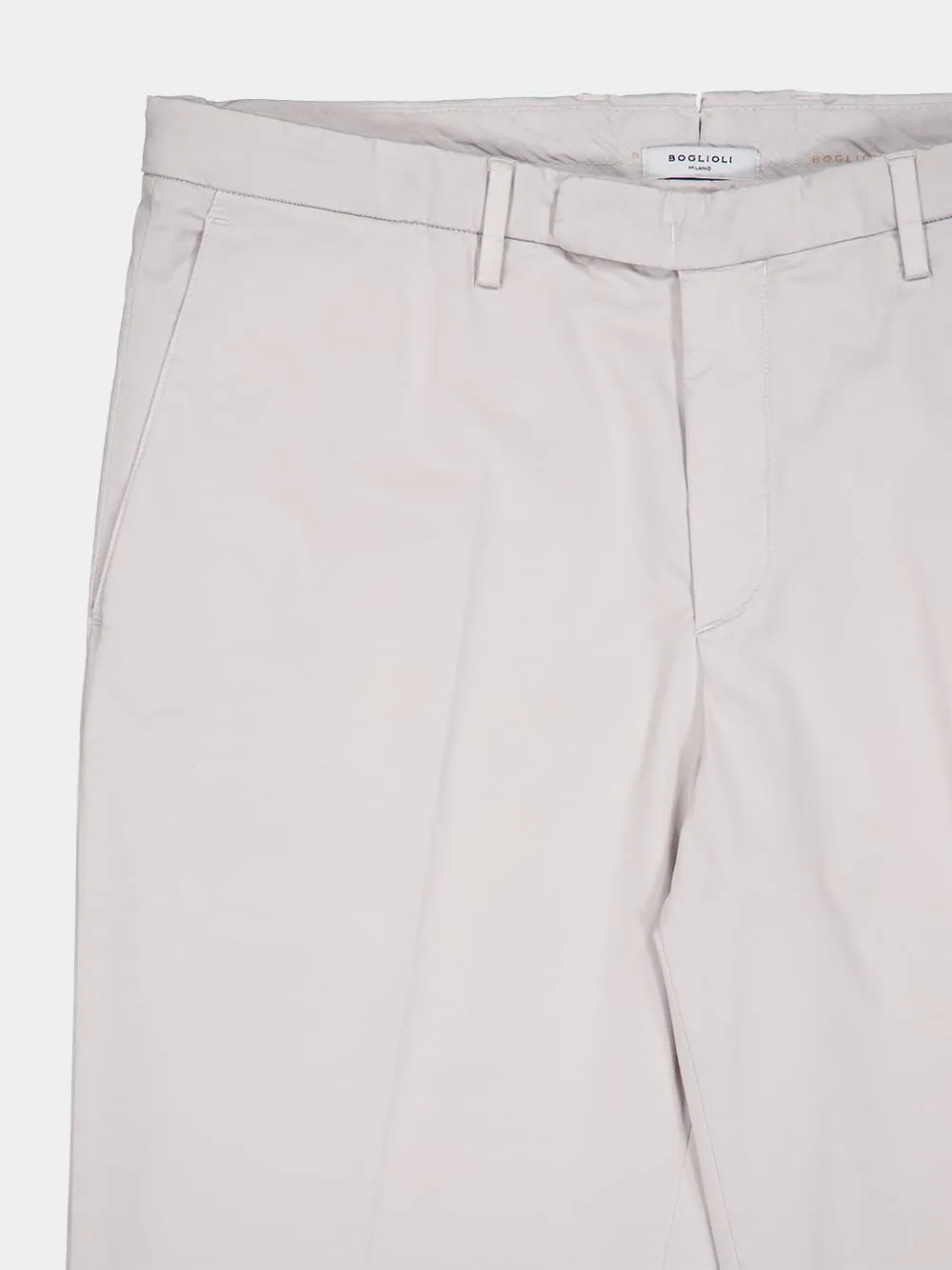 White Cotton Trousers sold by Fashion Clinic product image thumbnail 3