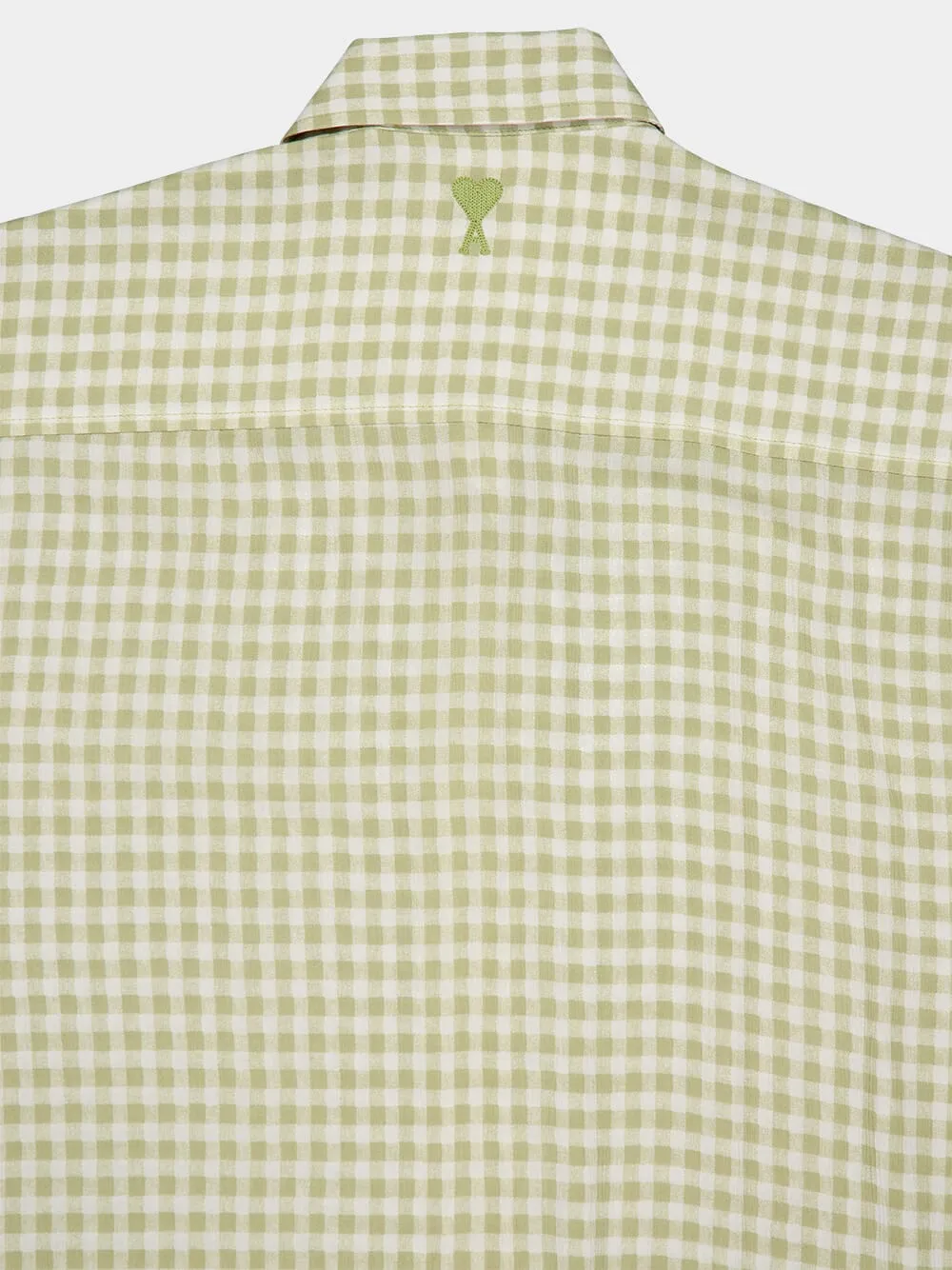 Green Boxy Fit Check Shirt sold by Fashion Clinic product image thumbnail 5