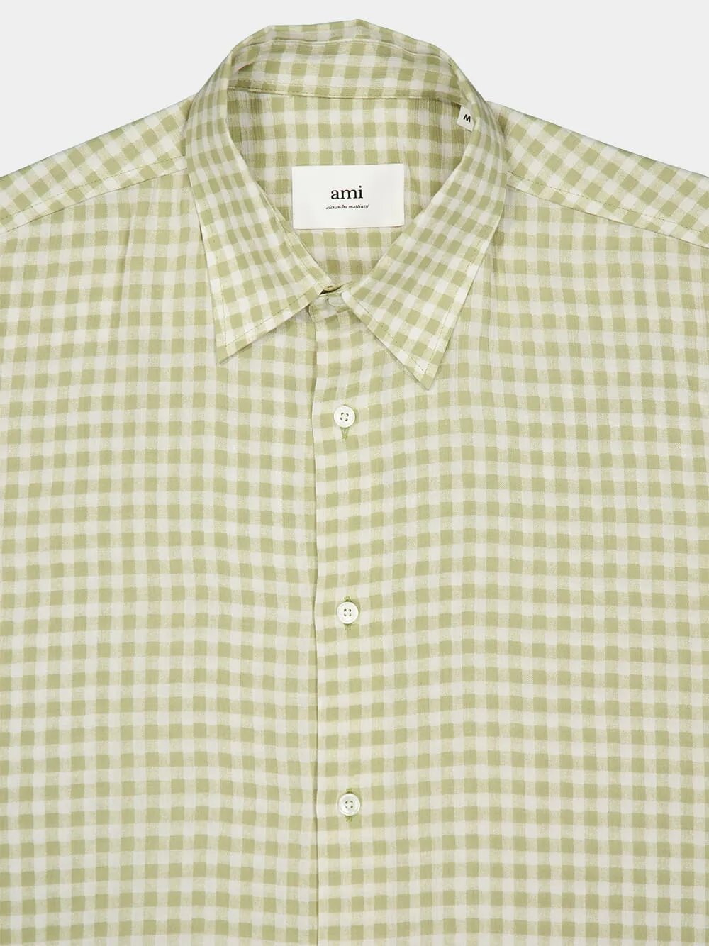 Green Boxy Fit Check Shirt sold by Fashion Clinic product image thumbnail 3