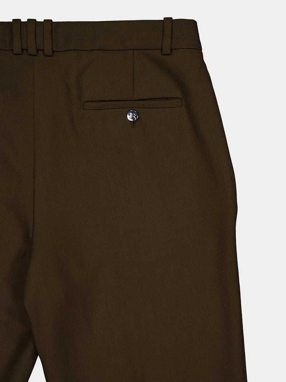 Tailored Twill Wool Trousers sold by Fashion Clinic product image thumbnail 4