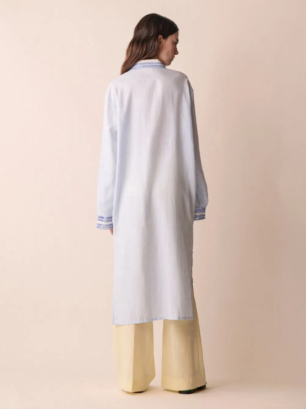 Altair English Embroidered Linen Dress sold by Fashion Clinic product image thumbnail 5