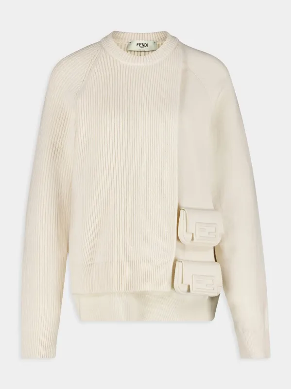Pocket-Detailed Wool Cashmere Jumper sold by Fashion Clinic