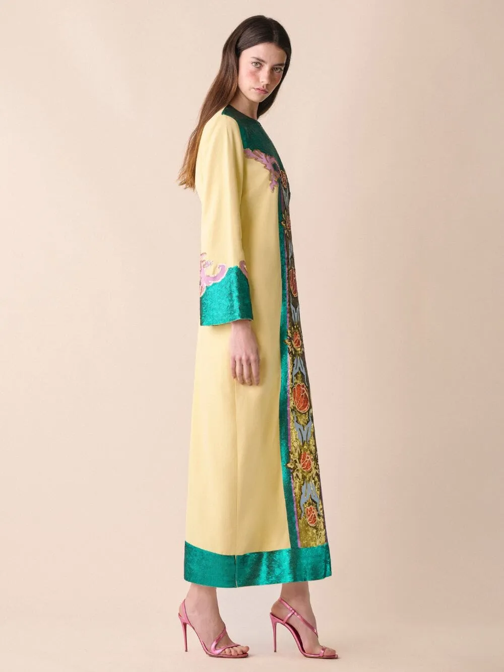 Celeste A-Line Embroidered Maxi Dress sold by Fashion Clinic product image thumbnail 3