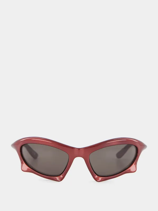 Burgundy Bat Cat-Eye Sunglasses sold by Fashion Clinic
