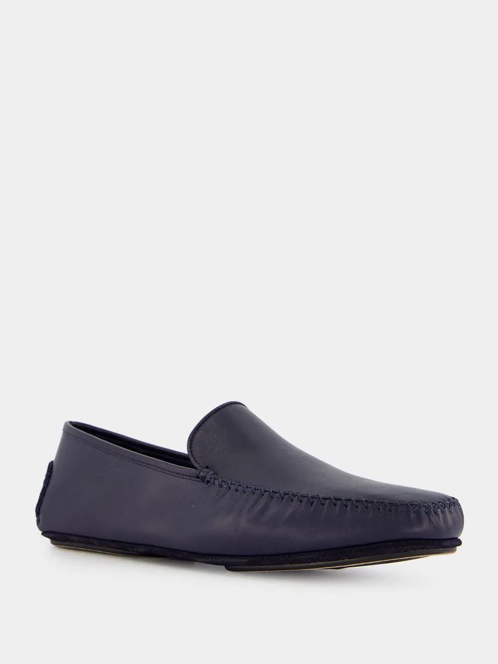 Mayfair Navy Leather Loafers sold by Fashion Clinic product image thumbnail 2