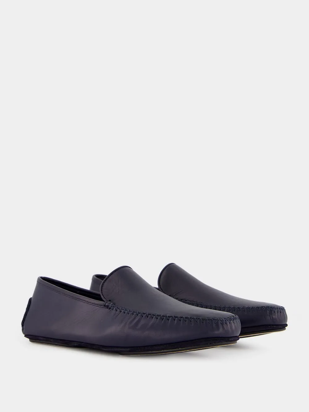 Mayfair Navy Leather Loafers sold by Fashion Clinic product image thumbnail 3