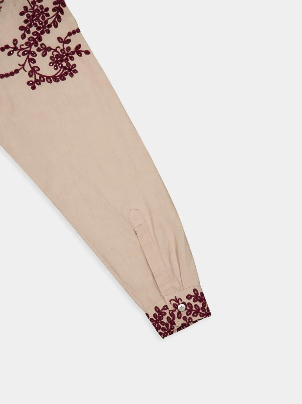 Skin Hemp Cutwork Shirt sold by Fashion Clinic product image thumbnail 5