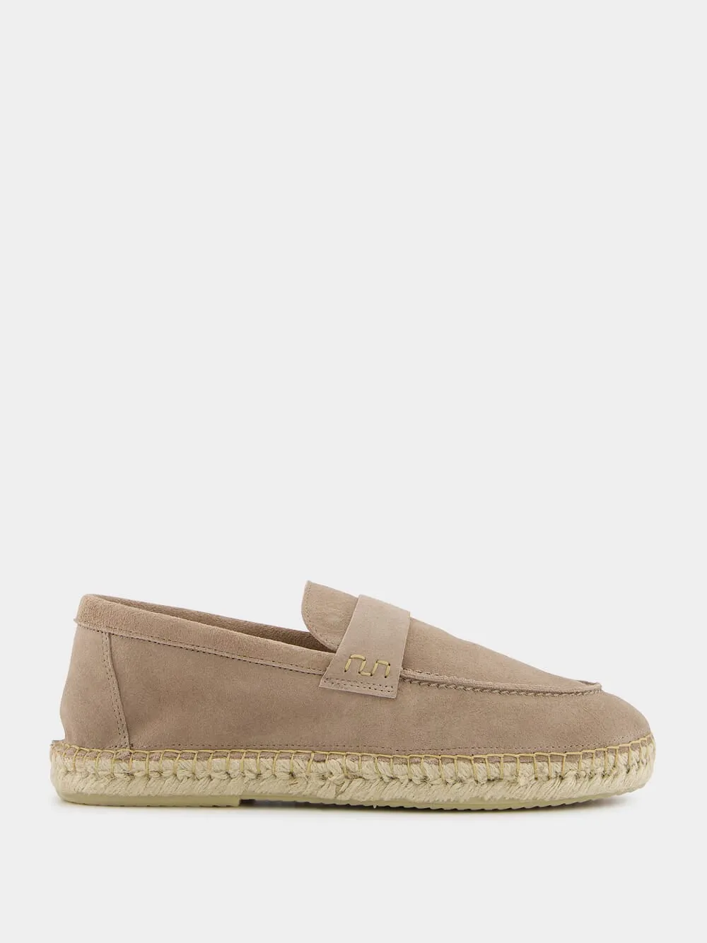 Marcelo Beige Suede Espadrille Loafers sold by Fashion Clinic