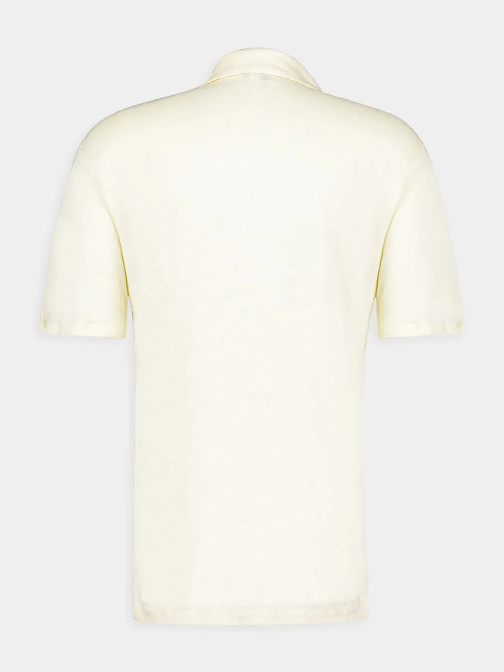 Yellow Haze Mello Linen Polo sold by Fashion Clinic product image thumbnail 3