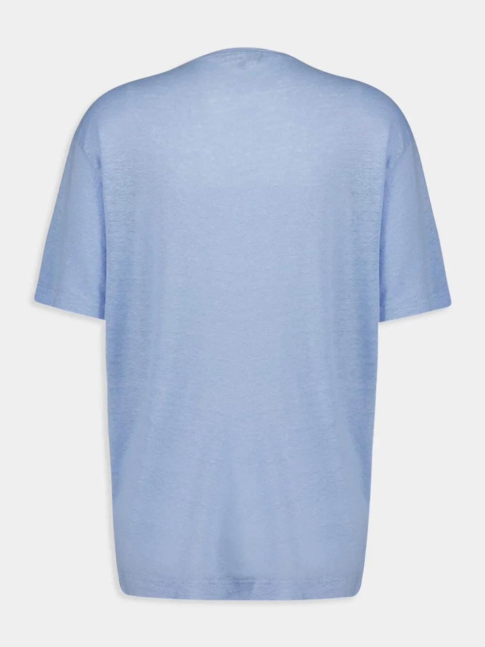 Carmo Linen Jersey Blue T-Shirt sold by Fashion Clinic product image thumbnail 3