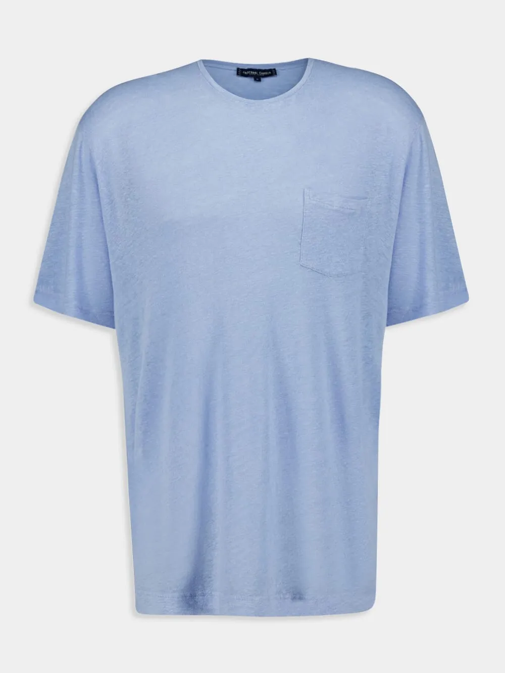 Carmo Linen Jersey Blue T-Shirt sold by Fashion Clinic product image thumbnail 2